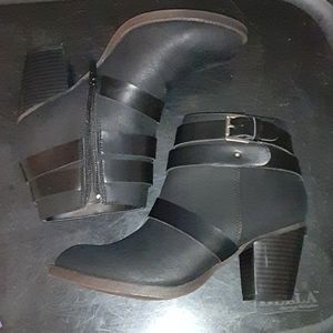 Black booties size 7.5